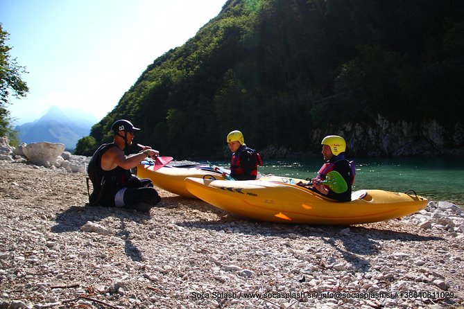 1 day KAYAK COURSE on Soča river, for beginners - First Paddles on the Soča River: what this course is really for