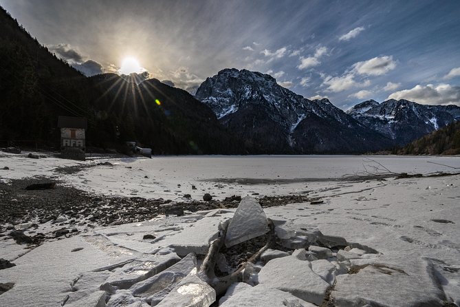7 Alpine Wonders: Winter Edition - Savica Waterfall and Lake Bohinj: classic Triglav views with winter footing