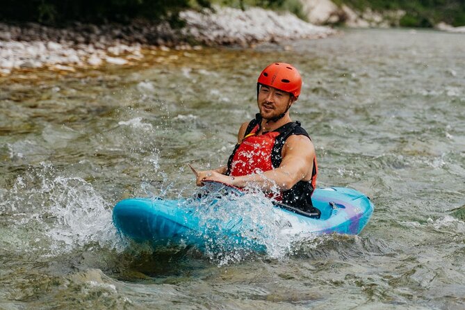 Best Guided Kayaking Tour in Soča Valley With Photos - From base to the bridge of Čezsoča: changing, instruction, then paddling