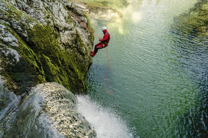 Bled Canyoning Experience - Bled canyon stretches: jumps, swim sections, and sliding down rock