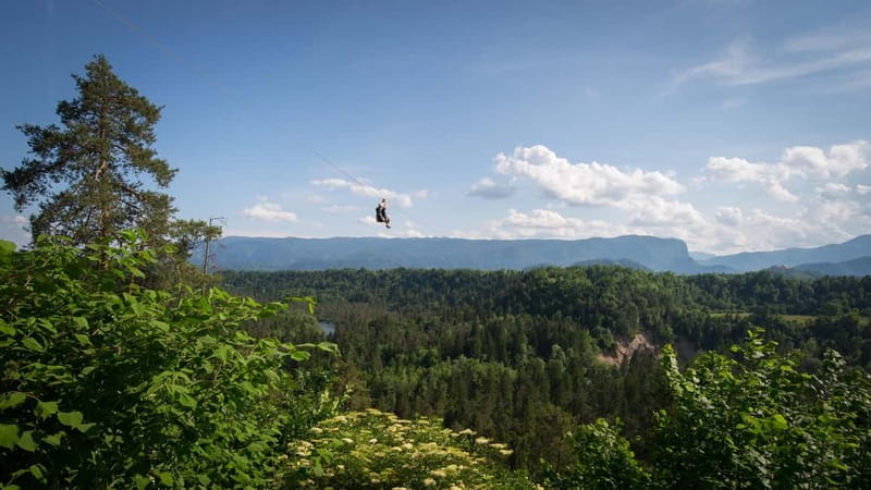 Bled: Europe's Longest Zipline Adventure over Dolinka River - Seven cables and multiple river crossings: what the ride feels like
