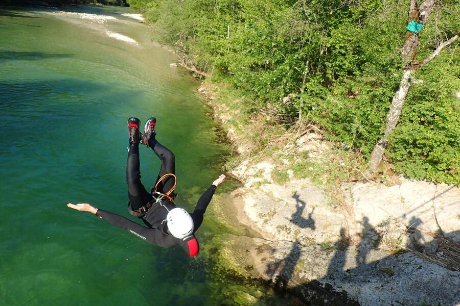 Bled: Guided Canyoning Tour with Transport - Walk to the canyon entrance: where nerves get useful