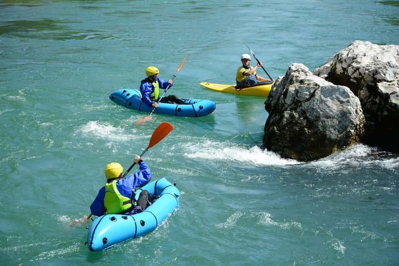 Bled: kayaking trip on the river Sava - Srednja Dobrava to the water, with gear sorted and safety taught first