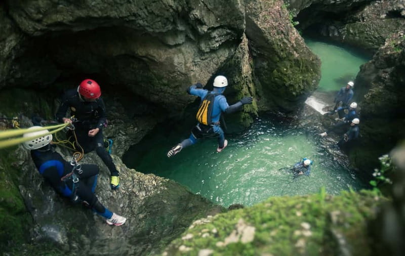 Bled: Triglav National Park Canyoning Adventure with Photos - Picking up your gear and getting safety taught first