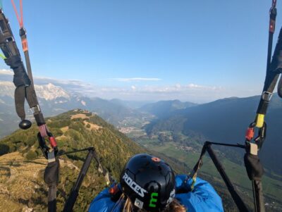 Tandem paragliding in Julian Alps