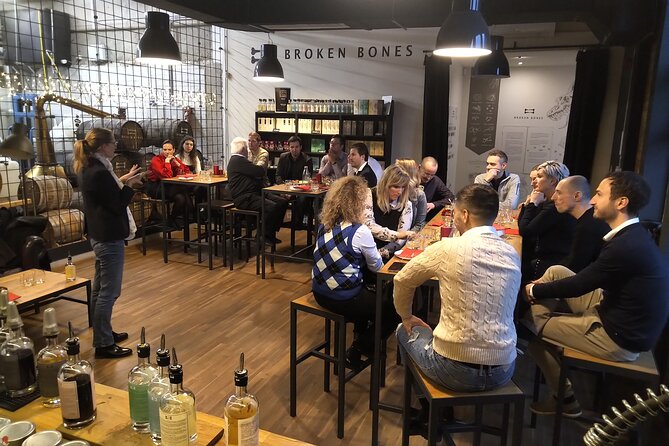 Broken Bones Spirits Tasting - What You Taste: vodka, wine brandy, whisky, and gin