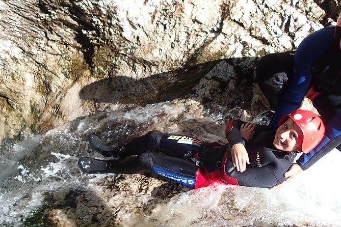 CANYONING in Susec from Bovec, Families welcome, photo service - Inside the canyon, sliding, waterfall jumps, and the big moments