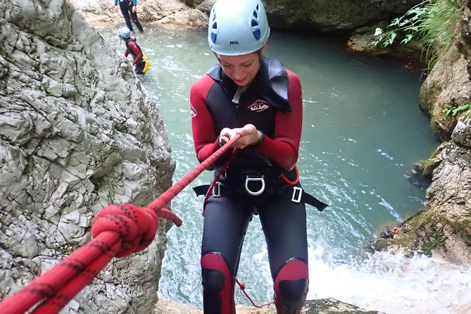 CANYONING in Susec from Bovec, Families welcome, photo service - How demanding is it, and how families actually make it work