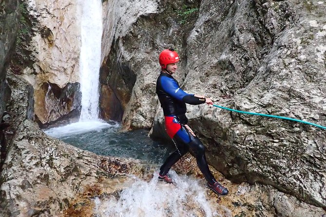 CANYONING in Susec from Bovec, Families welcome, photo service - Price and value for a 4-hour guided canyon adventure