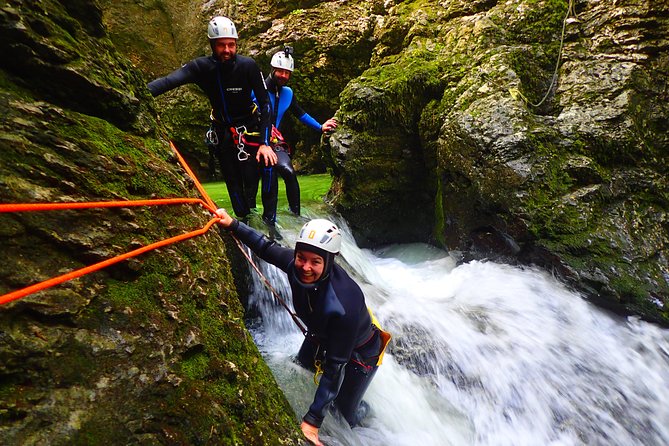 Canyoning Lake Bled Slovenia With Photos and Videos - The canyoning route: Hike, swim, slide, jump, and rope descent