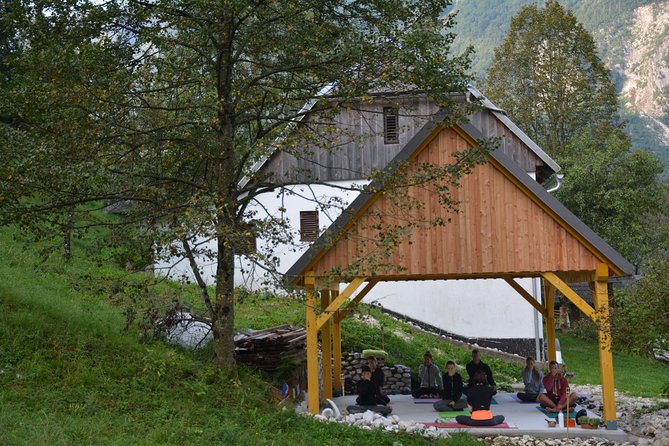 Everyday Yoga Class, Soča (Bovec) - Where you practice in Soča, river views and mountain air