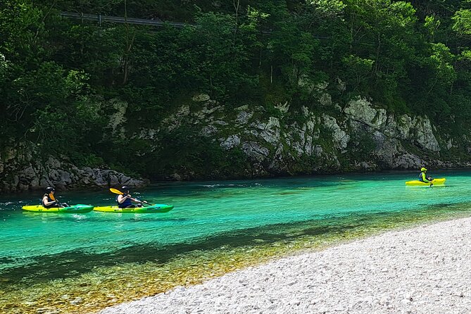 Explore Soča River on Sit on top Kayak with Free Photos - Rapids, Current, and the Reality of Staying Comfortable