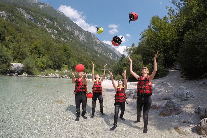 FAMILY RAFTING on Soča river - On the water: what the Soča section is like