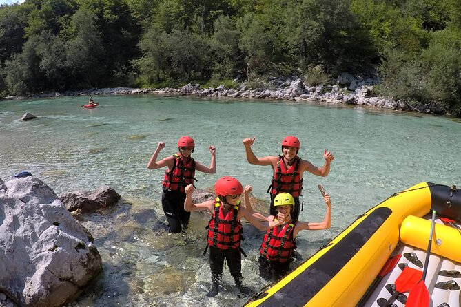 FAMILY RAFTING on Soča river - The guide attention you feel in a small group