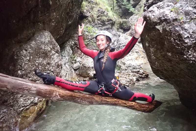 From Bovec: Sušec Stream Canyoning in the Soča Valley - End of canyon: dry clothes, gear return, and that €24 photo option