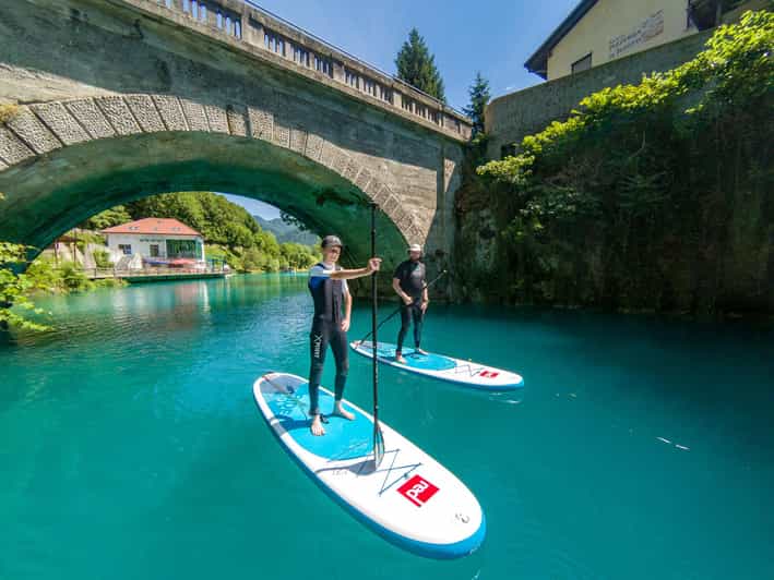 Half Day Stand-up Paddle Boarding on the Soča River - Lake Most na Soči: calm water, big views, real practice time