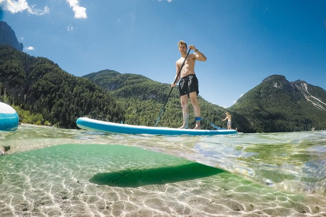 Half Day Stand-up Paddle Boarding (SUP) trip on Lake Predil - Kot 12 meeting point and getting your gear handled for you