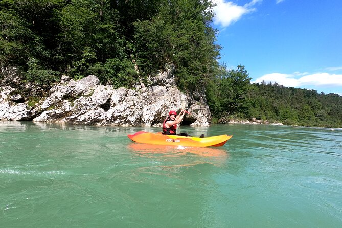 Kayaking in Bled - The route on the water: instruction, rapids, a jump, then calm gorge floating