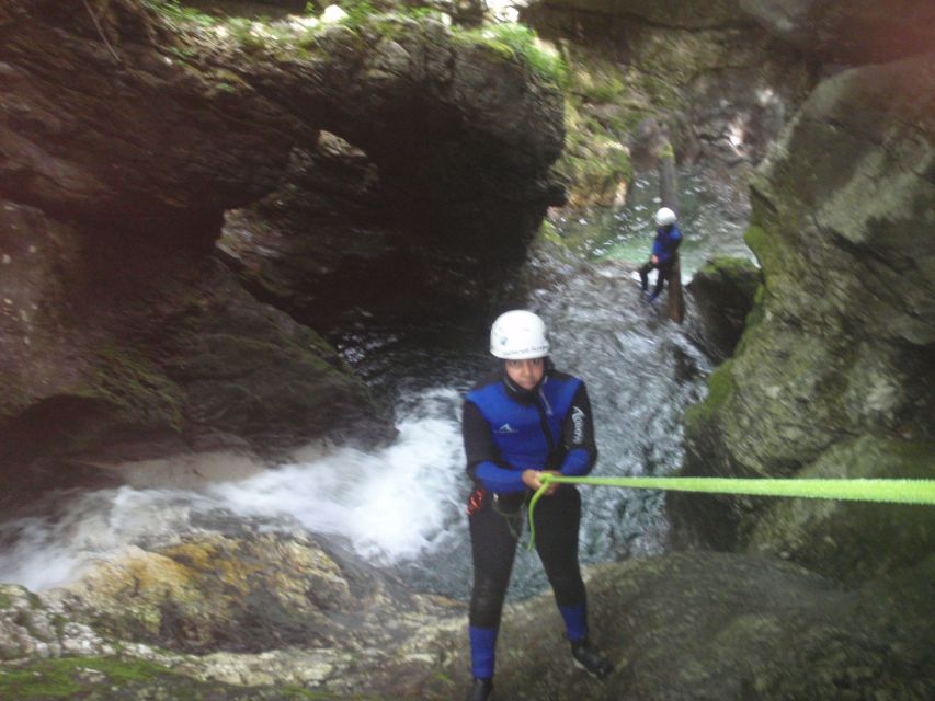 Lake Bled: Canyoning Excursion With Photos - Waterfall jumps and rappel points, plus the reality of water levels
