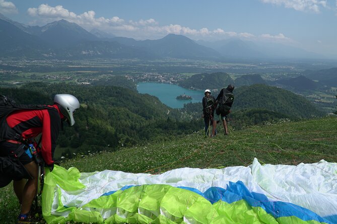 Lake Bled Tandem Paragliding - The flight route: Bled Island, Blejski Grad, and Ojstrica from above