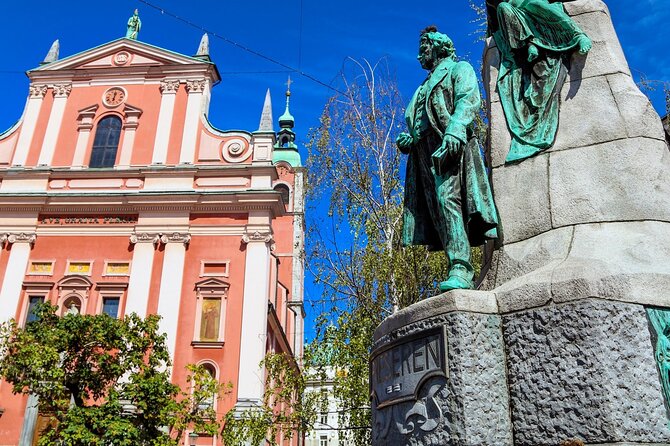 Ljubljana Private Family-Friendly Historic Old Town Guided Tour - Novi Trg Fountain to the old town core, a start that makes sense