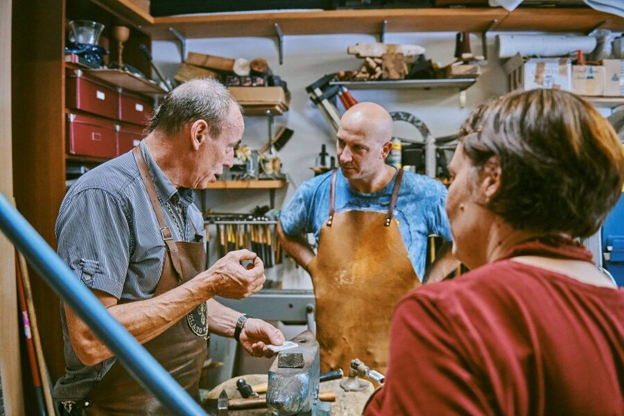 Ljubljana: Private Goldsmithery & Jewelry Workshop and Tour - The tour part: metalwork, stones, and mythology in one room