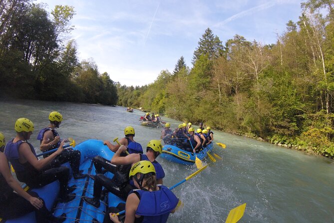 rafting on sava river in bled slovenia, the best rafting trip in the area - Entering the 13 km ride: what you do on the water