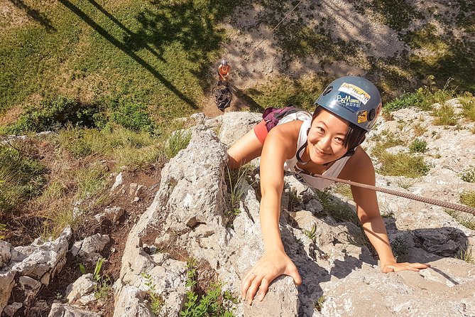 Rock Climbing near Lake Bled - The wall: six routes up to 25 meters, graded 3a to 7a+
