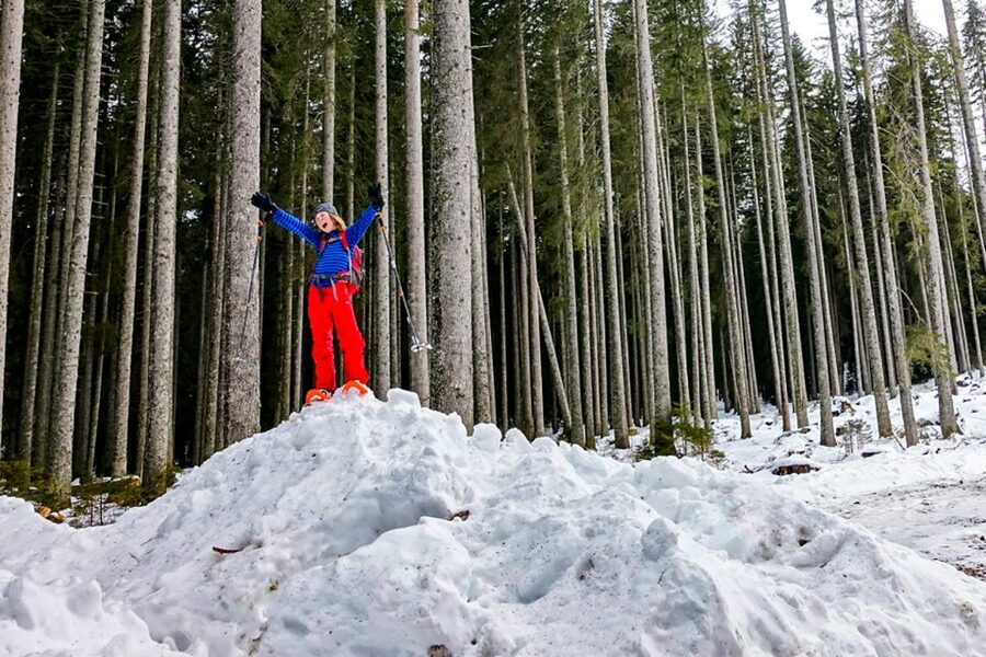 Snowshoeing in Triglav National Park - Snowshoe techniques you actually use: from poles to slope crossings