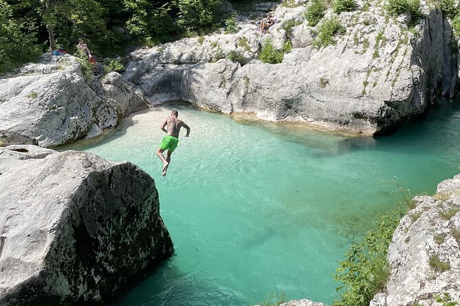 Soča river experience - Triglav national park - Lake Jasna and the Goldhorn Statue to Close Out the Day