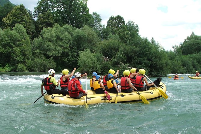 The best Rafting on Sava river in Bled - The Sava River route: rapids at first, calm water for games
