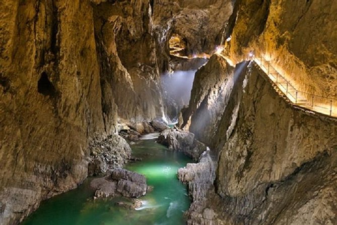UNESCO's Skocjan Caves, Europe's largest underground canyon, Half Day Trip from Ljubljana - The cave walk: 3 km of stairs, cool air, and dim light