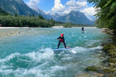 Whitewater Paddle Boarding on Soca River