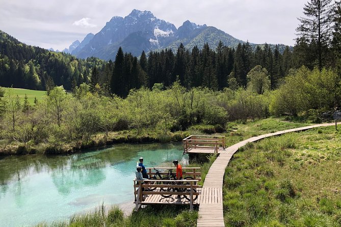 Zelenci Bike Tour - Stop 2: Lake Jasna on the Pisnica River, small, scenic, and easy to enjoy